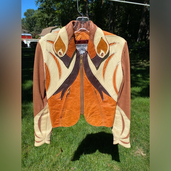 Vintage East West Musical Instruments Co. San Francisco Leather “Parrot” Jacket - Picture 3 of 13